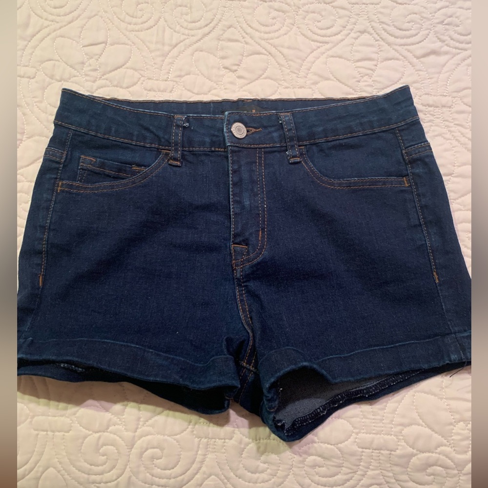Klique B Dark Blue Denim Women's Shorts
